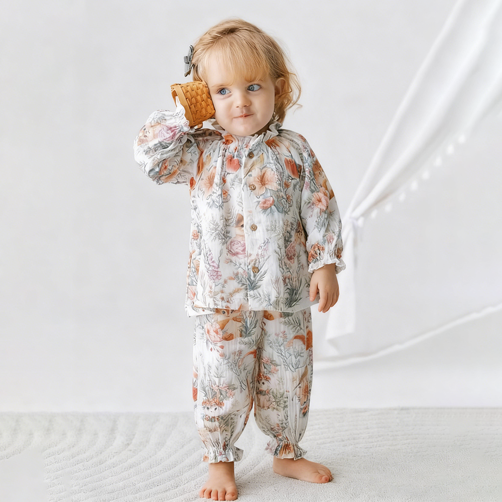 Baby Clothing Organic Cotton - Cute Printed Toddler Baby Clothes Set