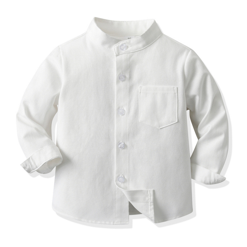 Knit Cardigan Infant - Boys Cotton White Long-Sleeved Shirt Spring