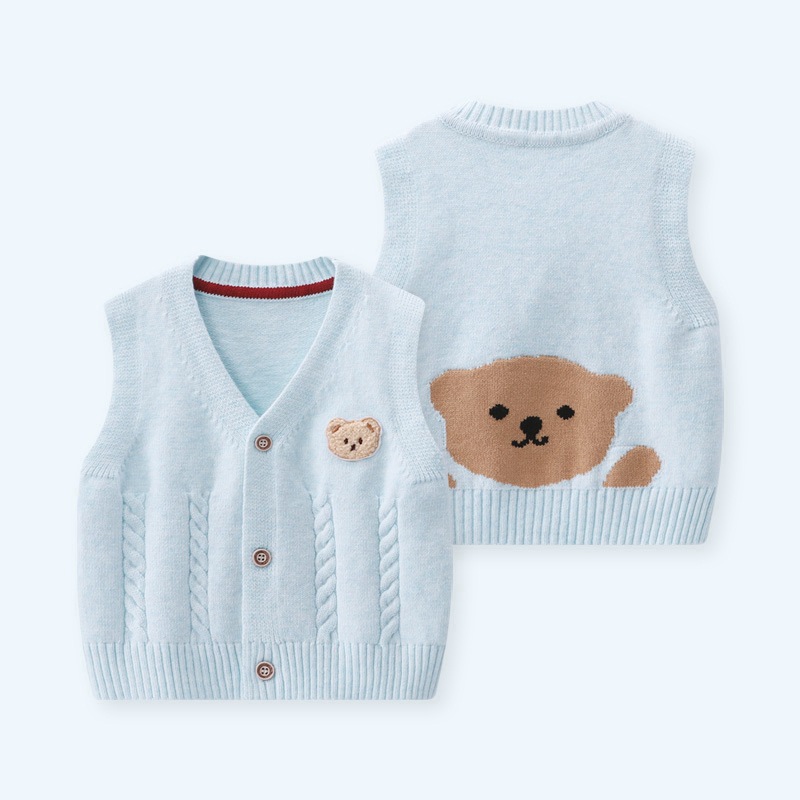 Knit Cardigan Infant - Baby Bear Vest Spring Outerwear Baby