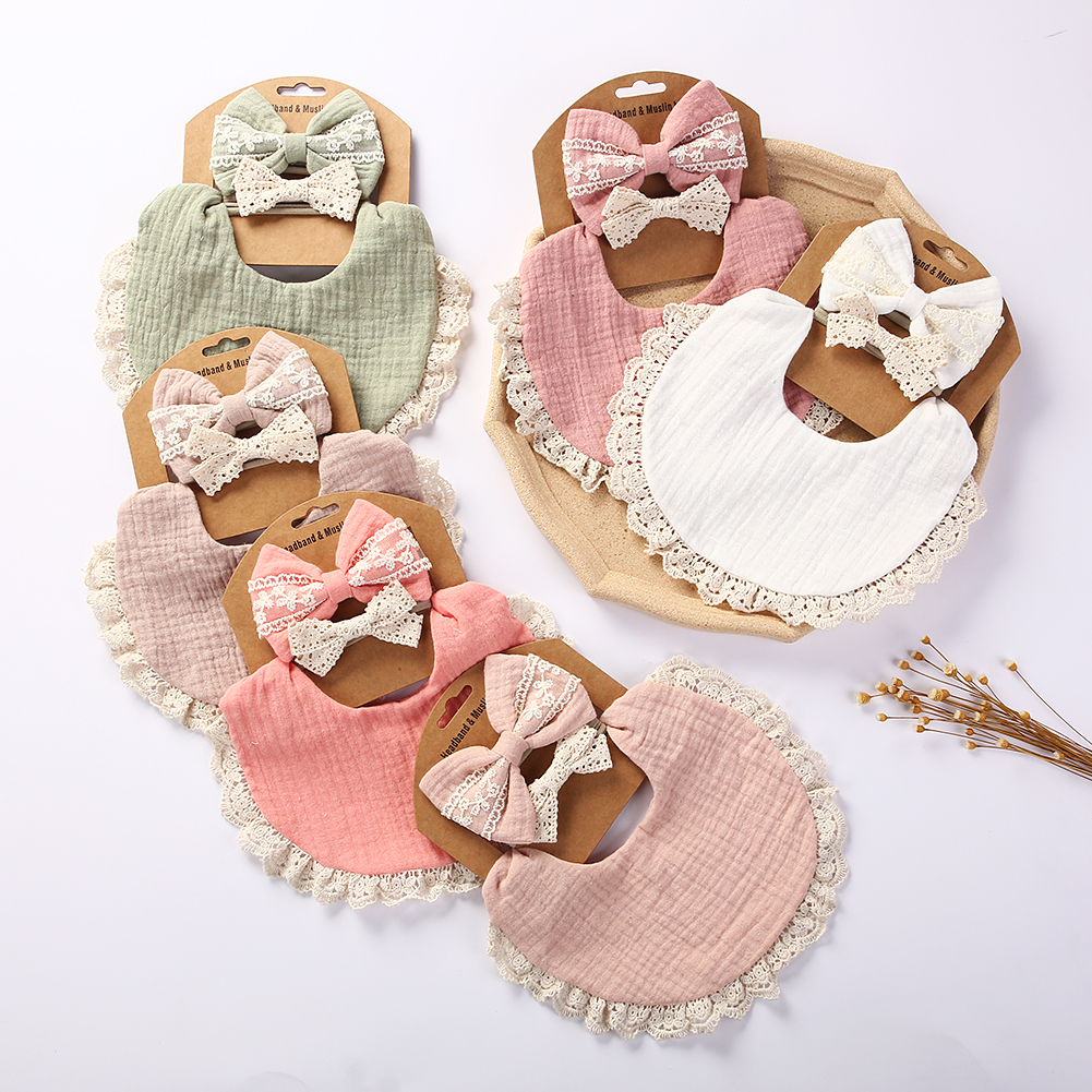 Baby Clothing Fabric - 3Pcs/Set Solid Muslin Cotton Bamboo Baby