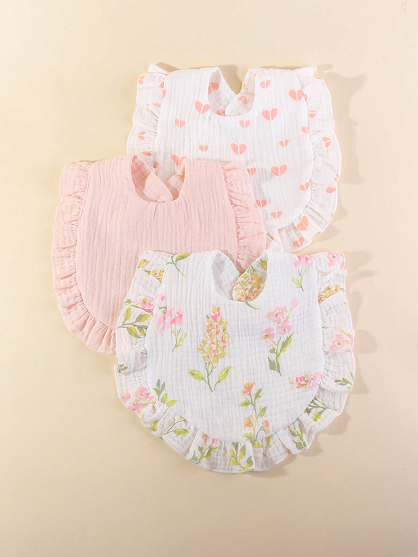 Baby Clothing Fabric - 3pcs/set Baby Muslin Bibs Soft and