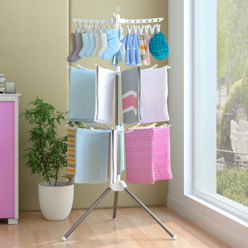 3 Tiers Foldable Drying Rack S - Baby Clothing Drying Rack ulasan dan harga