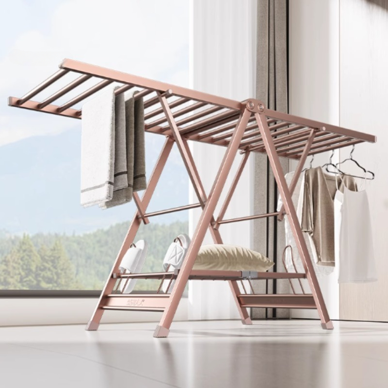 Four Seasons Folding Hanger fo - Baby Clothing Drying Rack ulasan dan harga