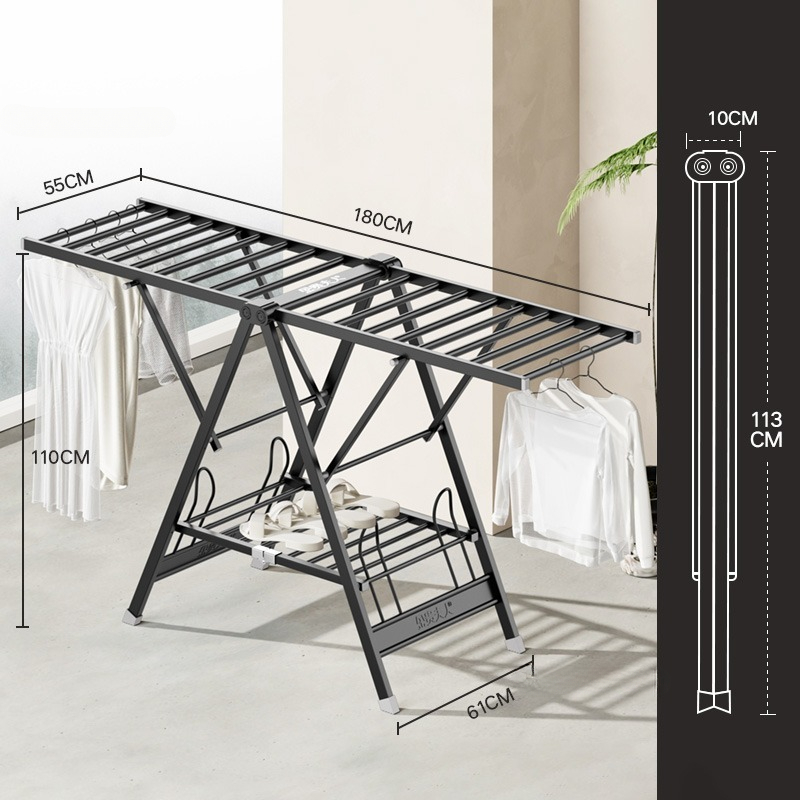 Four Seasons Folding Hanger fo - Baby Clothing Drying Rack ulasan dan harga