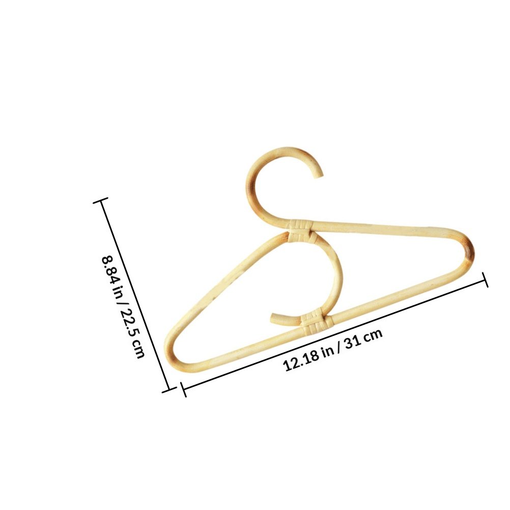 1Pcs Rattan Kids Clothes Hange - Baby Clothing Drying Rack ulasan dan harga