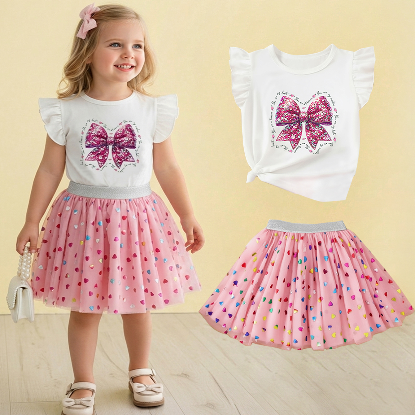 Summer Girls Clothes Set Flutt - Baby Clothing Boutique ulasan dan harga