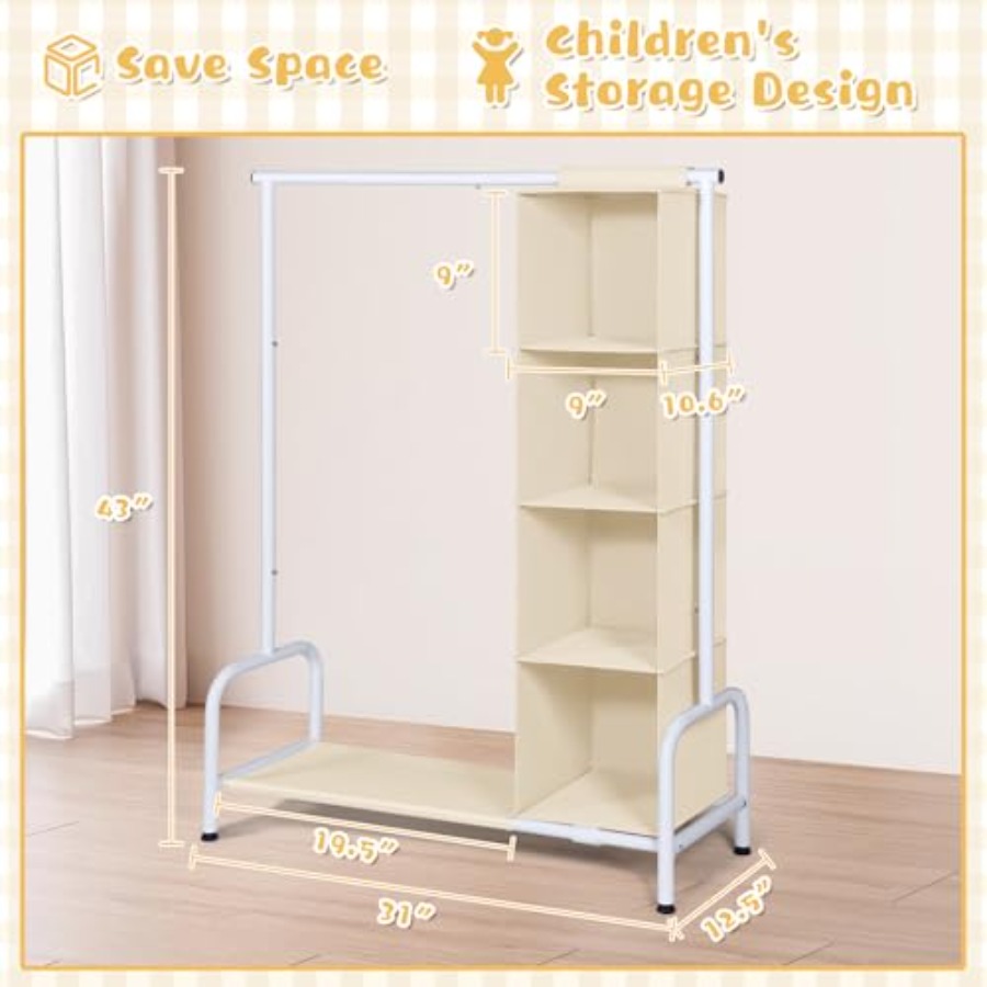 Clothing Rack with Hanging Org - Baby Clothing Wardrobe ulasan dan harga