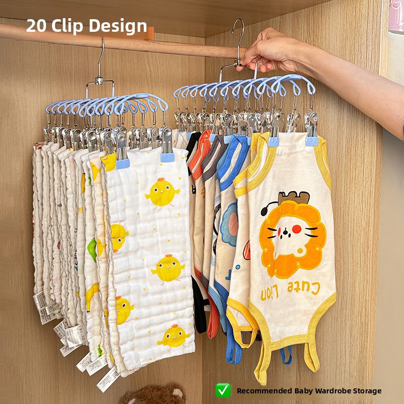 Baby Clothes Hanger Multi-clip - Baby Clothing Wardrobe ulasan dan harga