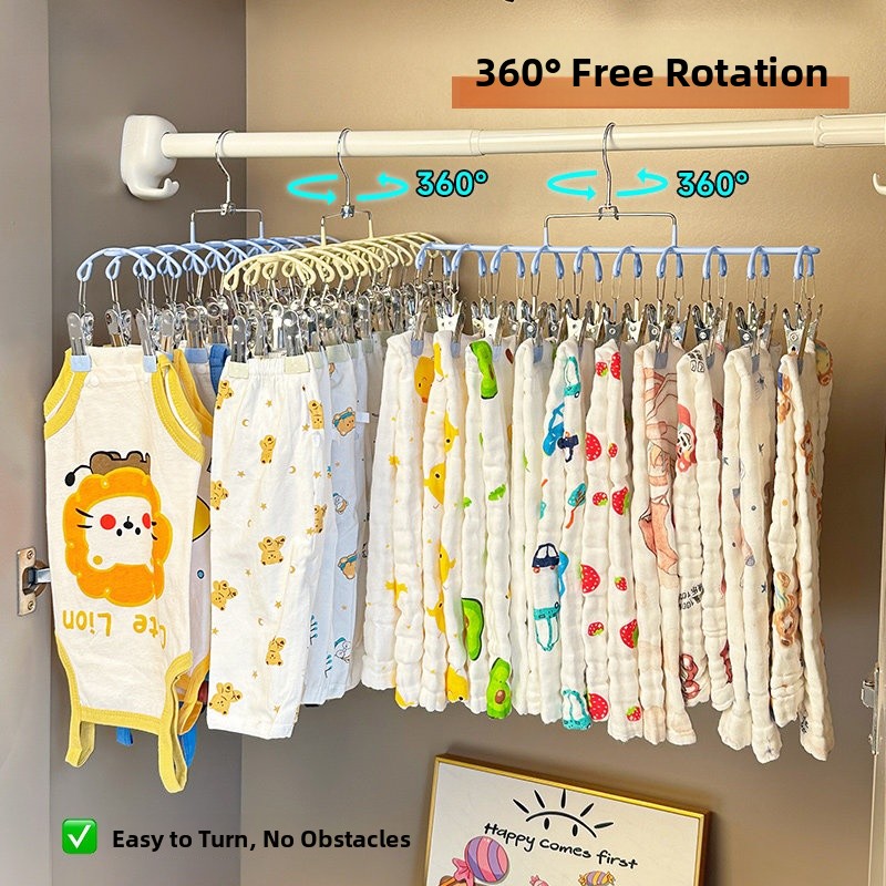 Baby Clothes Hanger Multi-clip - Baby Clothing Wardrobe ulasan dan harga