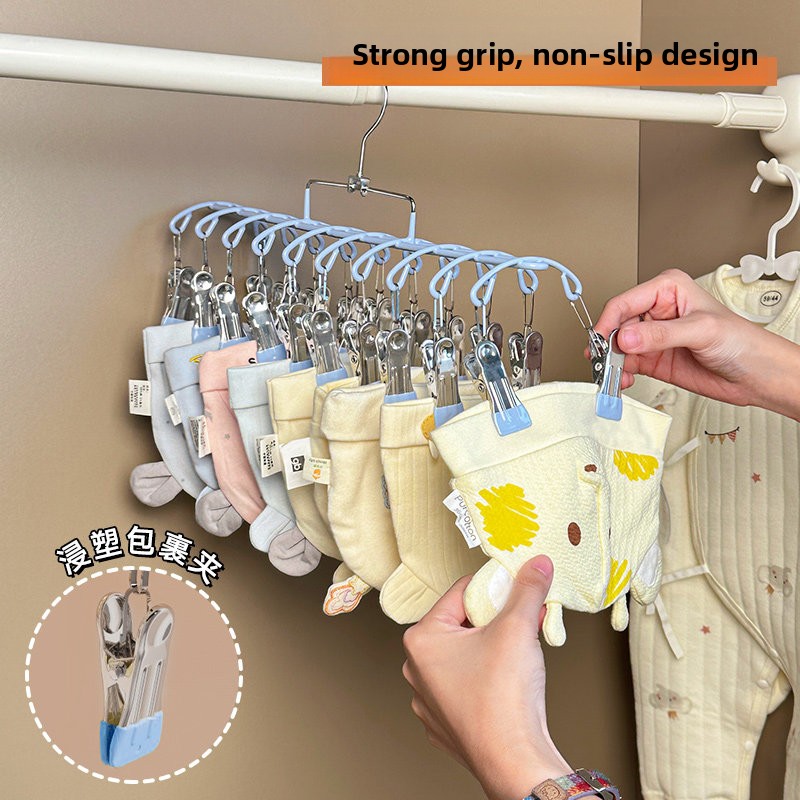 Baby Clothes Hanger Multi-clip - Baby Clothing Wardrobe ulasan dan harga