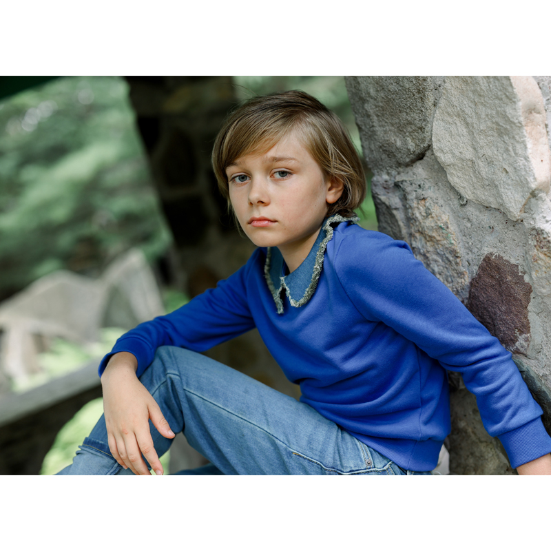 Ali Plus Aw25 Denim Collar Swe - Baby Clothing Winter ulasan dan harga