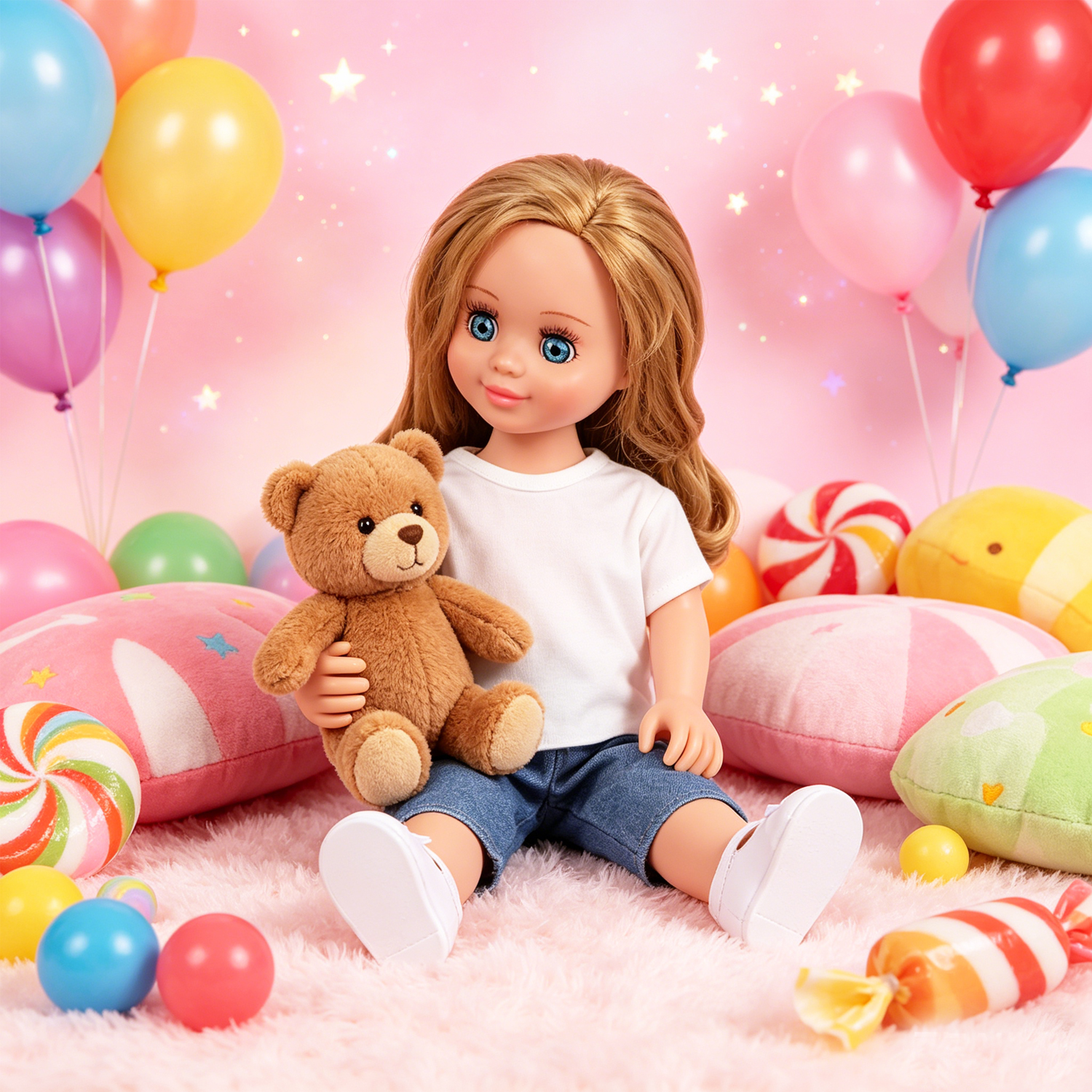 Cute 18 Inch Doll Clothes Set  - Knit Cardigan Infant ulasan dan harga