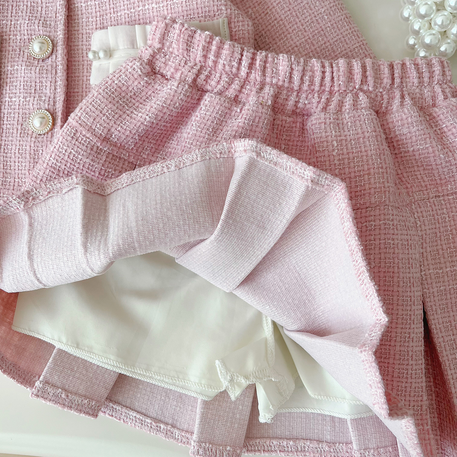 Tweed Pink Girl Boutique Outfi - Baby Clothing Boutique ulasan dan harga