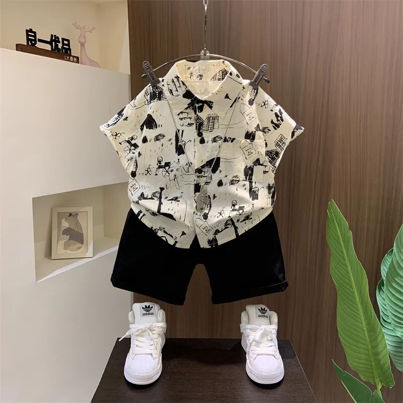 2024 Summer New Boys' Clothing - Baby Clothing Drawing ulasan dan harga