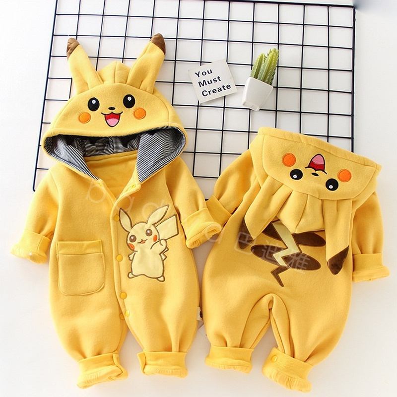 New Cute Cartoon Pokemon Pikac - Baby Clothing Winter ulasan dan harga
