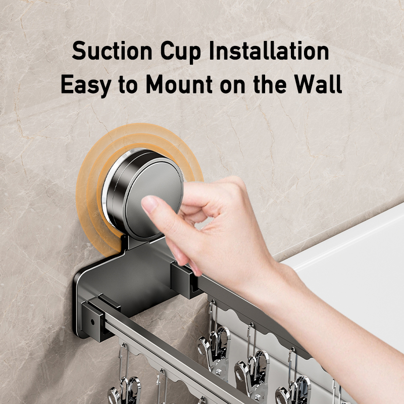 Wall Mount Suction Cup Drying  - Baby Clothing Drying Rack ulasan dan harga