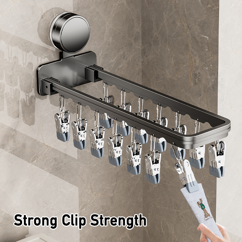 Wall Mount Suction Cup Drying  - Baby Clothing Drying Rack ulasan dan harga