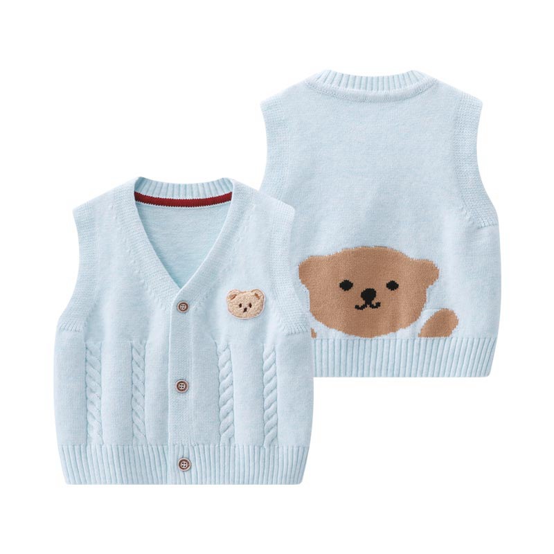 Baby Bear Vest Spring Outerwea - Knit Cardigan Infant ulasan dan harga