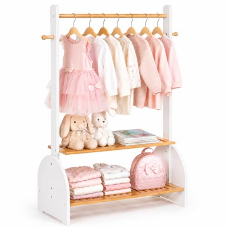 Clothing Rack with Adjustable  - Baby Clothing Wardrobe ulasan dan harga