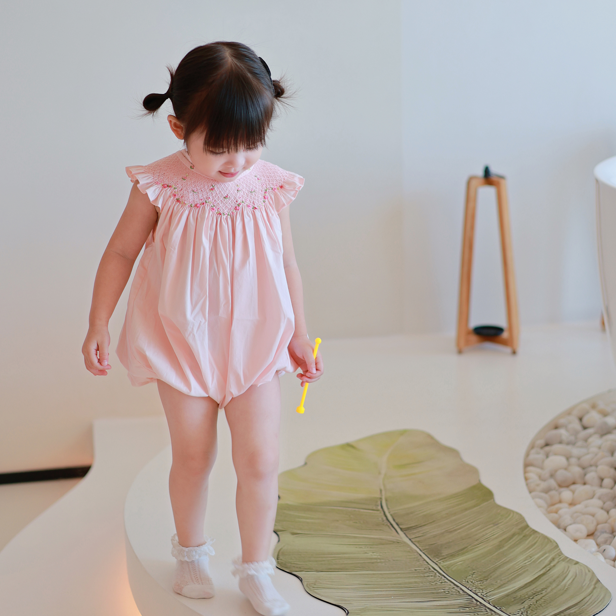 Girls Smocking Dress Pink Hand - Baby Clothing Boutique ulasan dan harga