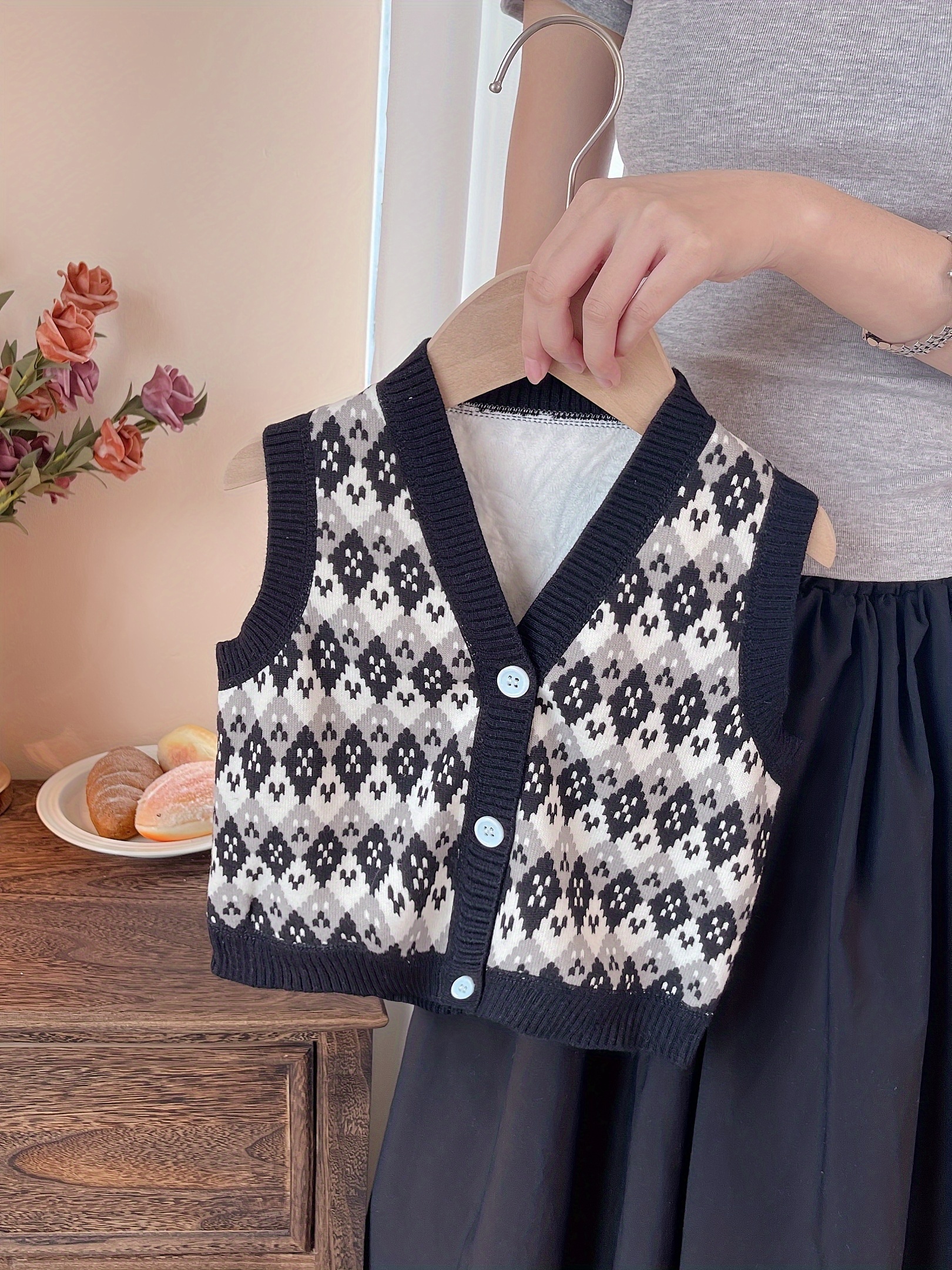 Girls Sweater Vest Spring & Fa - Knit Cardigan Infant ulasan dan harga