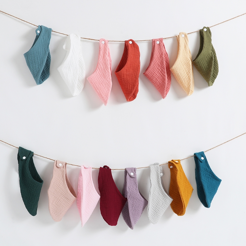 1pc Cotton Gauze Baby Bibs Adj - Baby Clothing Fabric ulasan dan harga