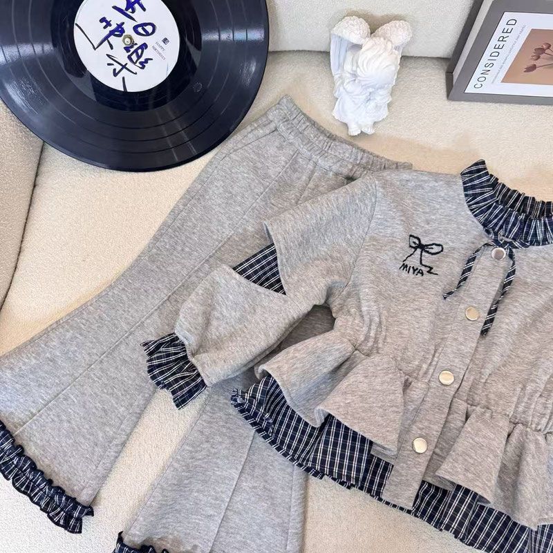 Girls' Spring Autumn Set New S - Knit Cardigan Infant ulasan dan harga