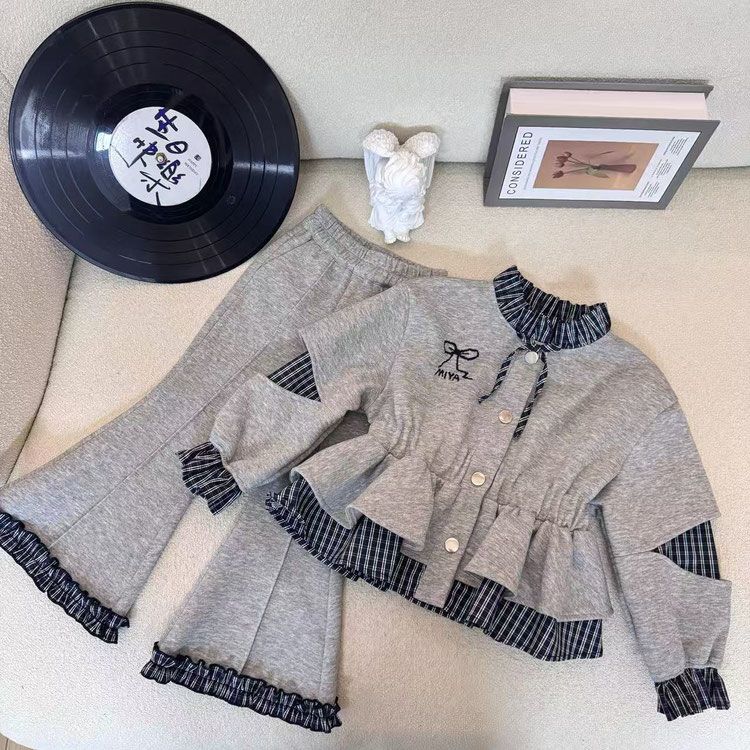 Girls' Spring Autumn Set New S - Knit Cardigan Infant ulasan dan harga