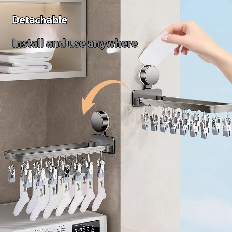 (with 14 clips) drying rack, w - Baby Clothing Drying Rack ulasan dan harga