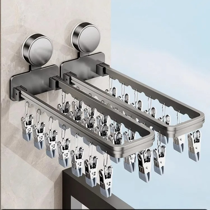 (with 14 clips) drying rack, w - Baby Clothing Drying Rack ulasan dan harga