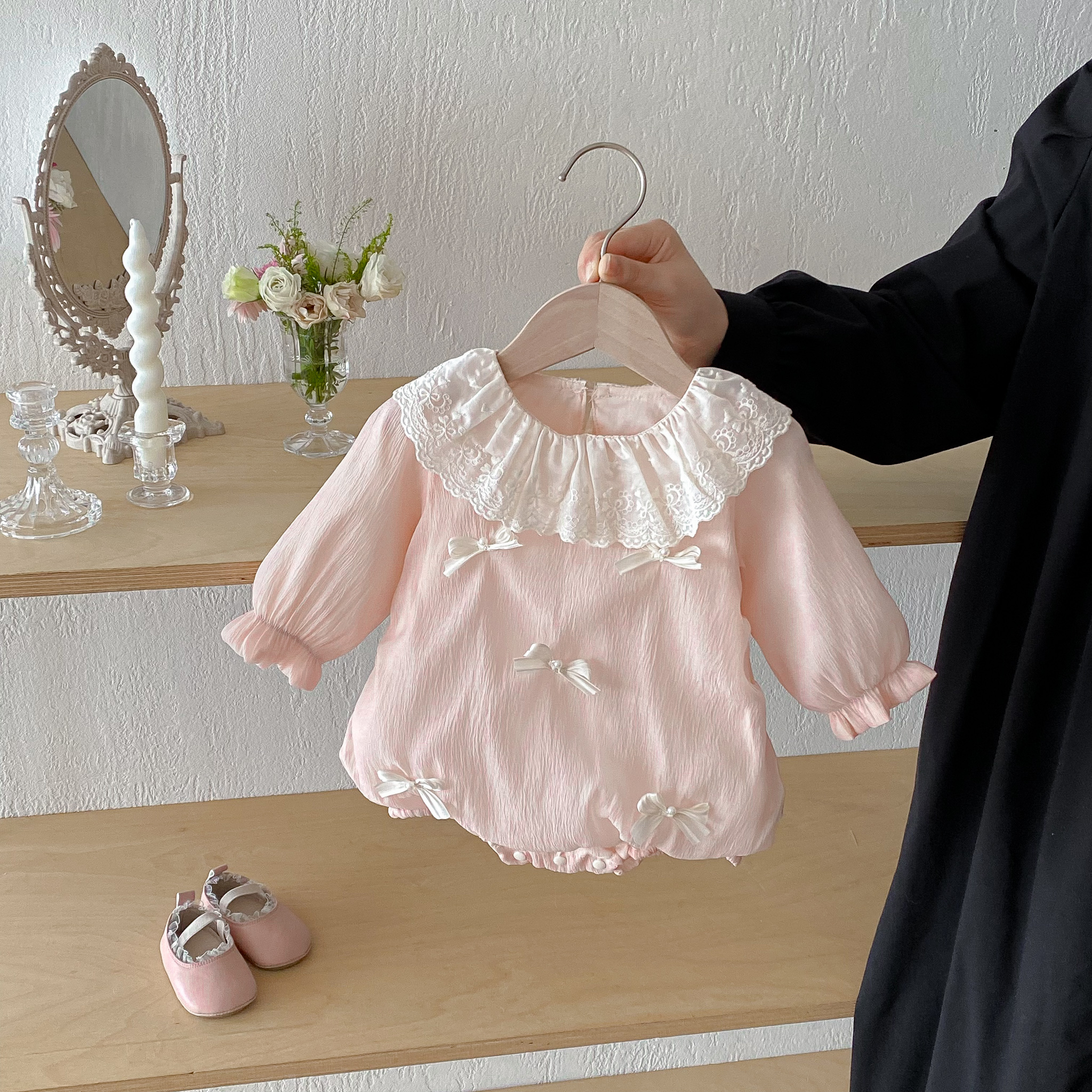 Autumn baby girl pit Striped c - Knit Cardigan Infant ulasan dan harga