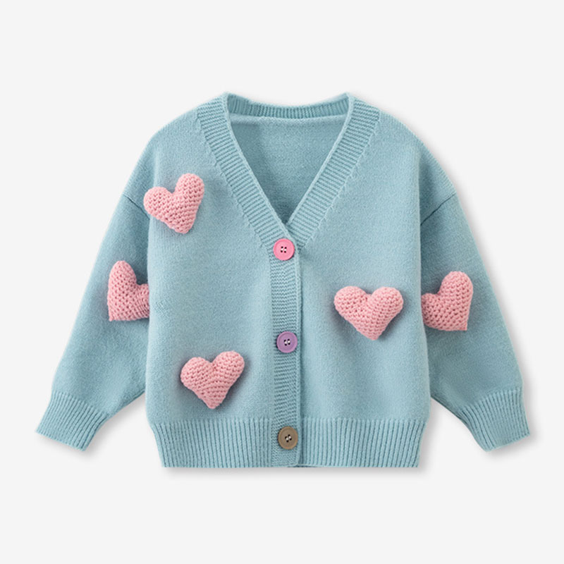 Girls Sweaters Coat Three-Dime - Knit Cardigan Infant ulasan dan harga