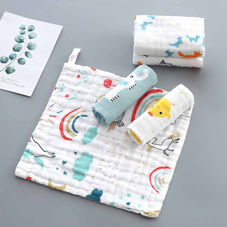 1pcs/5pcs Baby Face Towel Musl - Baby Clothing Fabric ulasan dan harga