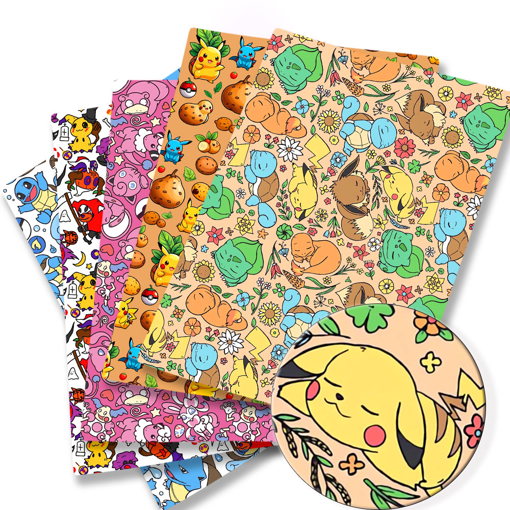 Pokemon Cartoon Fabric140*50cm - Baby Clothing Fabric ulasan dan harga