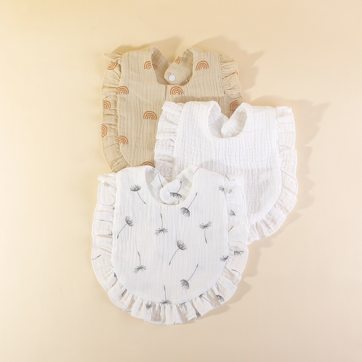 3pcs/set Baby Muslin Bibs Soft - Baby Clothing Fabric ulasan dan harga