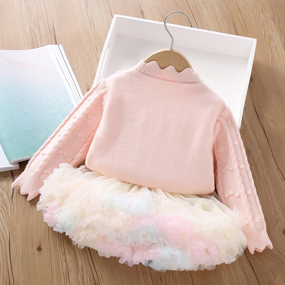 0-6-year-old baby girl clothes - Knit Cardigan Infant ulasan dan harga