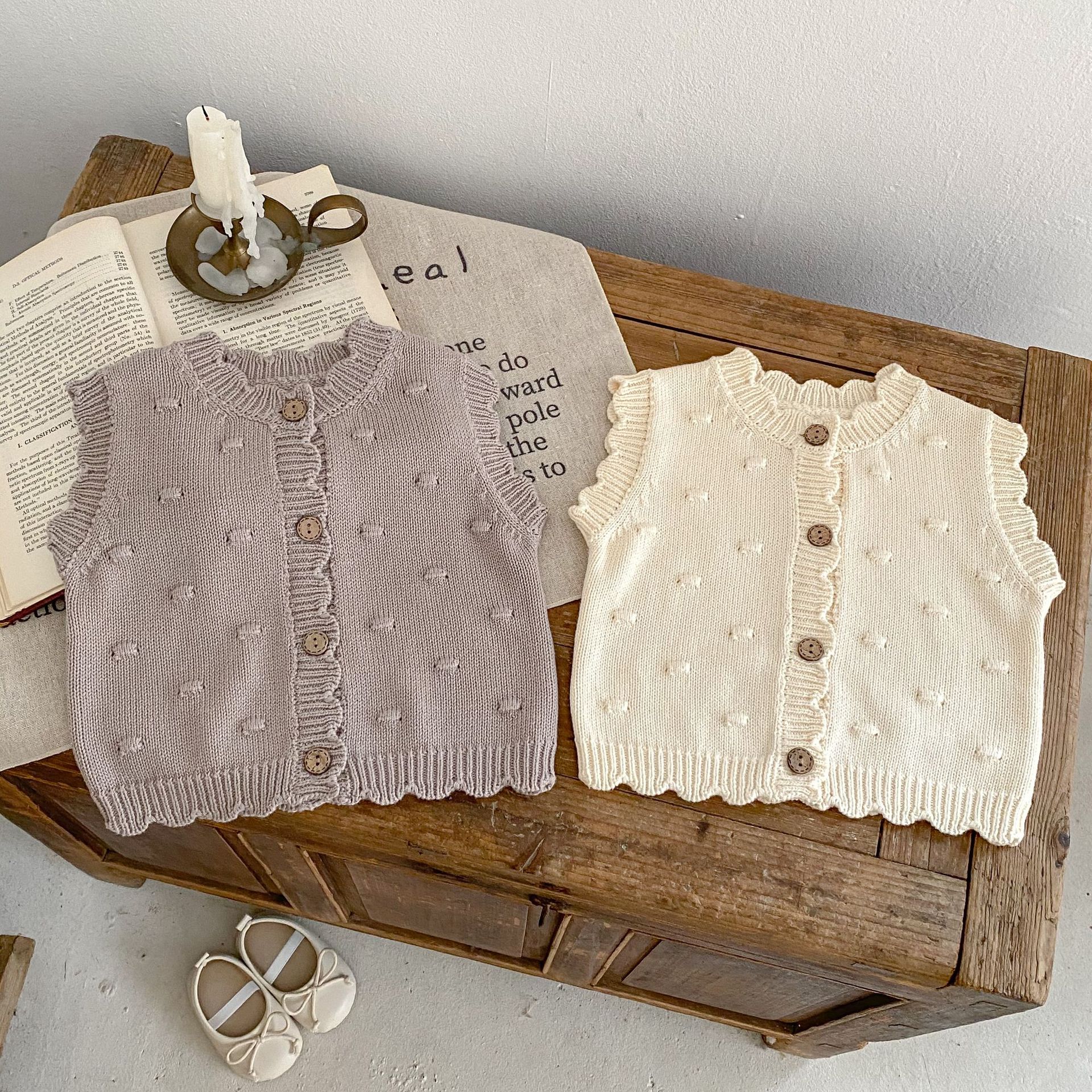 Boys and Girls Baby Pom Pom Ca - Knit Cardigan Infant ulasan dan harga