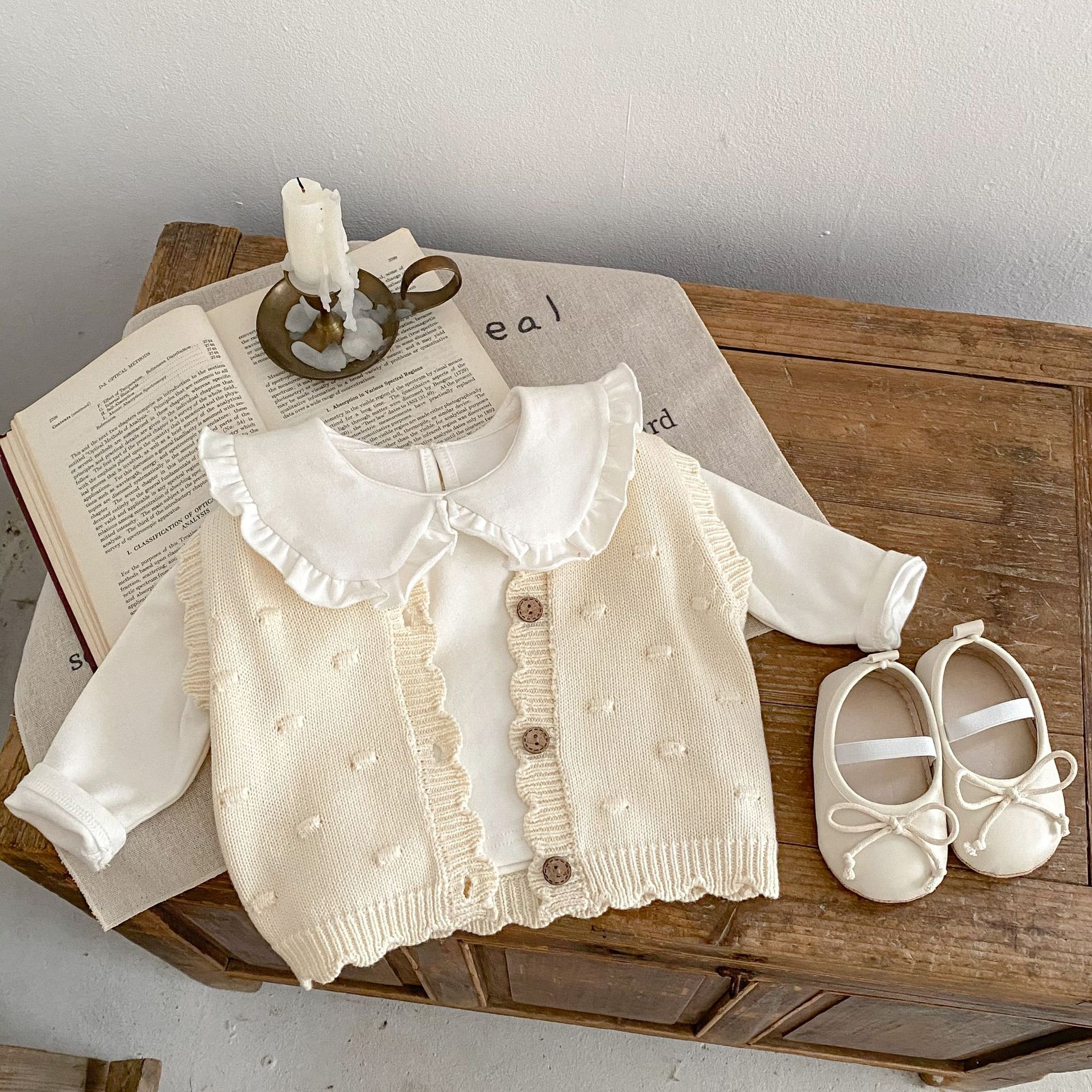 Boys and Girls Baby Pom Pom Ca - Knit Cardigan Infant ulasan dan harga